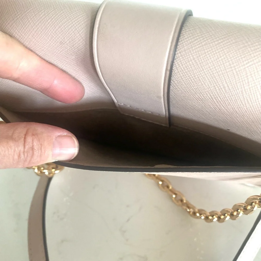Michael Kors Greenwich Convertible Crossbody in Soft Pink Saffiano Leather